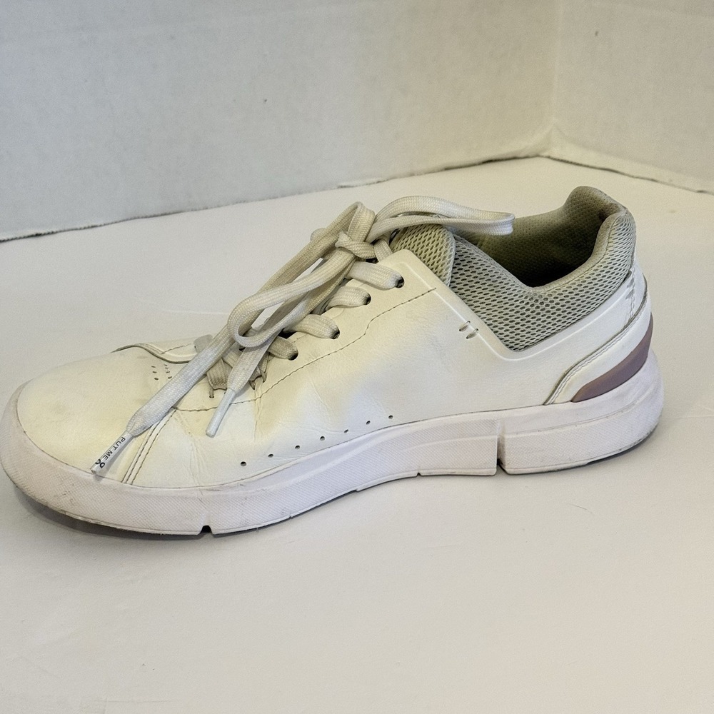 On Cloud The Roger Advantage Sneakers Women's Size 8.5 White & Mauve - Picture 9 of 16